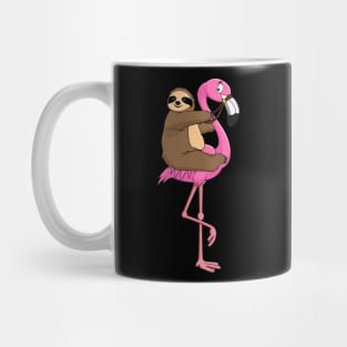 Sloth Rider Flamingo Funny Mug